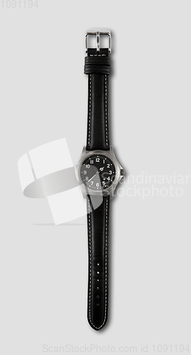 Image of Wrist watch isolated on grey background