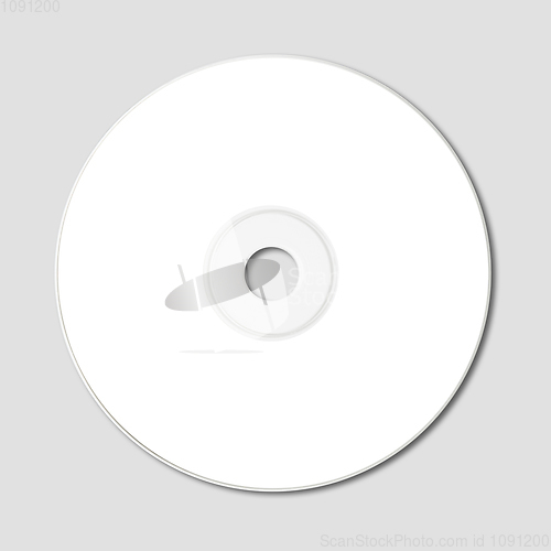 Image of White CD - DVD mockup template isolated on Grey