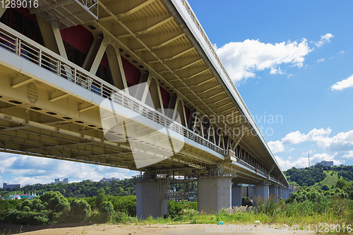 Image of Metro bridge in Nizhny Novgorod, Russia