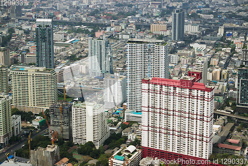 Image of View  with skyscraper. Bangkok. Thailand