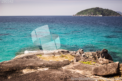 Image of From the island you can see another island of the Similan archip