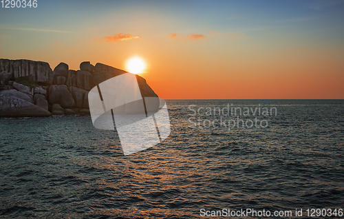 Image of Evening glow at the Andaman Sea, Thailand