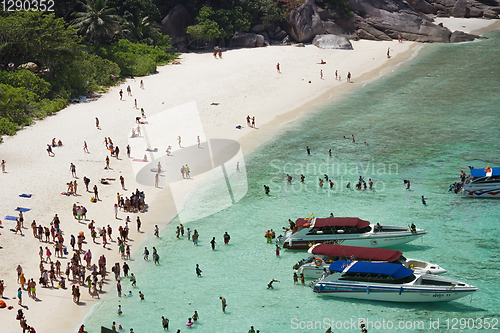 Image of  Warm and Clear Ocean at Similan island, Thailand