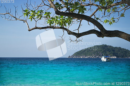 Image of Beautiful seascape, view from shore