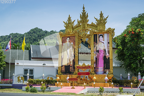 Image of Portrait beloved royals in the village of Kamala on the island o