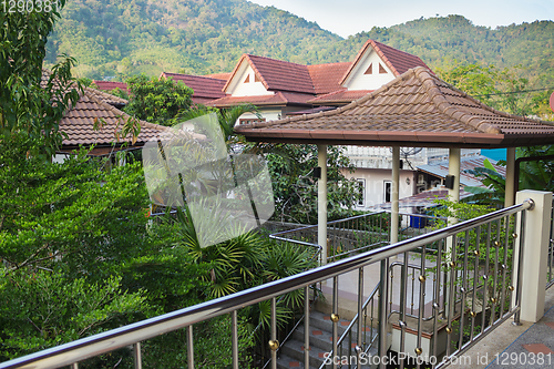 Image of Balcony of overlooking village