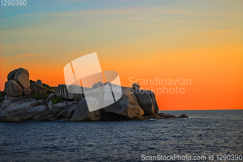 Image of Evening glow at Andaman Sea, Thailand