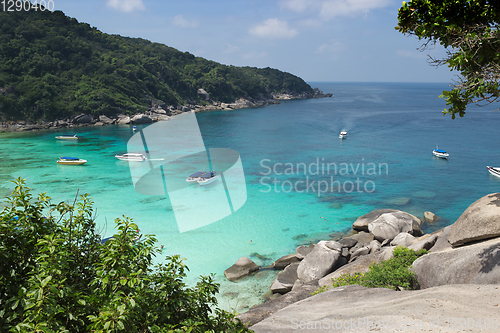 Image of Beautiful and cosy Bay of the Andaman sea. Thailand