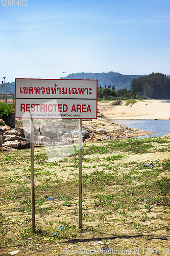 Image of Restricted area near the airport, south-east Asia