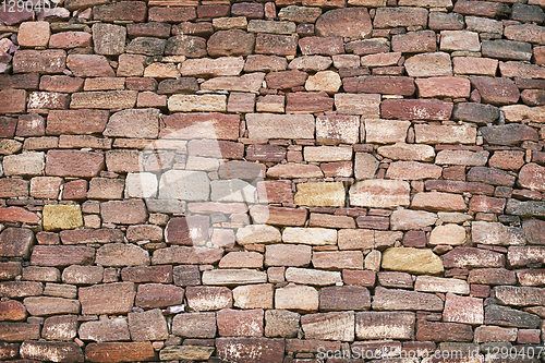 Image of Surface of walls of ancient ruins. Bacground