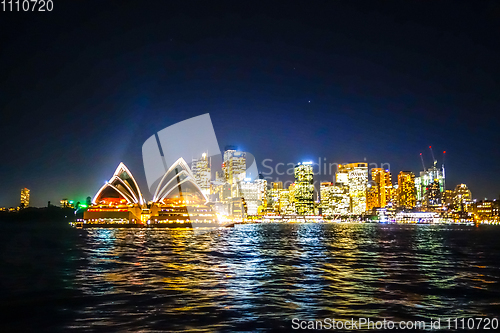 Image of Sydney at night, Australia