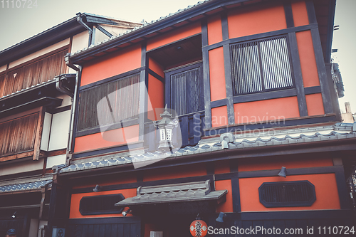 Image of Traditional japanese houses, Gion district, Kyoto, Japan