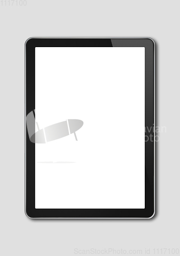 Image of Digital tablet pc, smartphone template isolated on grey