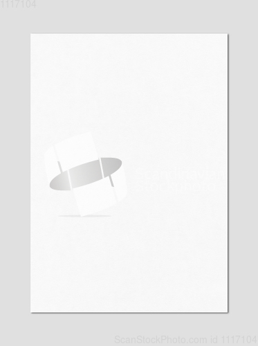 Image of Blank White A4 paper sheet mockup template