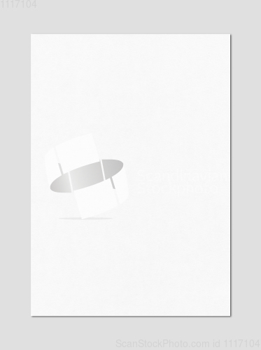 Image of Blank White A4 paper sheet mockup template