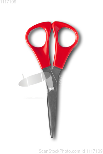 Image of Pair of scissors isolated on white background