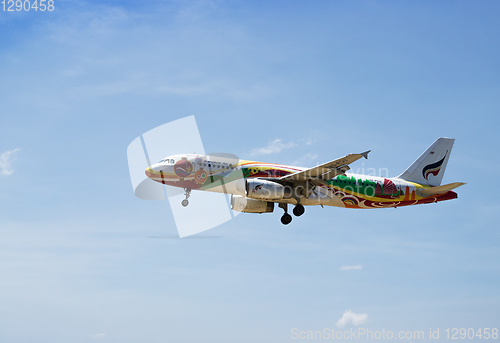 Image of  Landing Airbus A320-200 of Bangkokairway