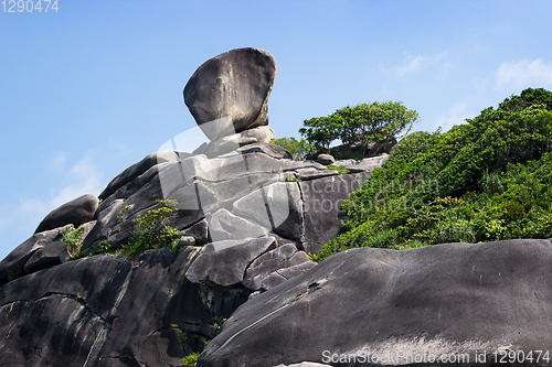 Image of Famous Sail Rock,  symbol of Similan Islands