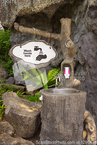 Image of Washbasin in one of the parks, Thailand