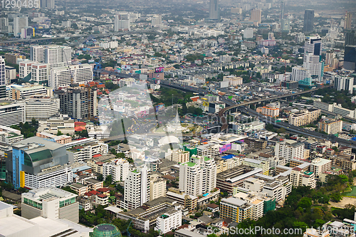 Image of View  with skyscraper. Bangkok. Thailand
