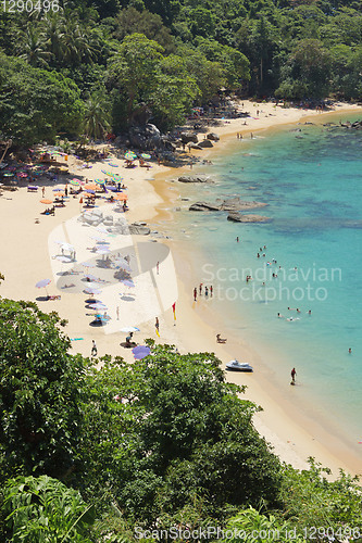 Image of People rest on the beach