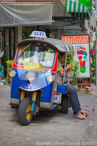 Image of Traditional moto-taxi in Thailand