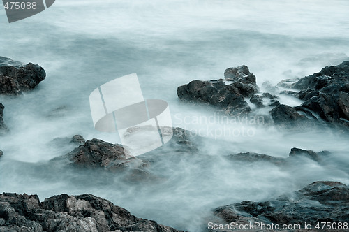 Image of water on rocks