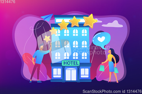 Image of Boutique hotel concept vector illustration.