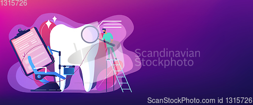Image of Private dentistry concept banner header.