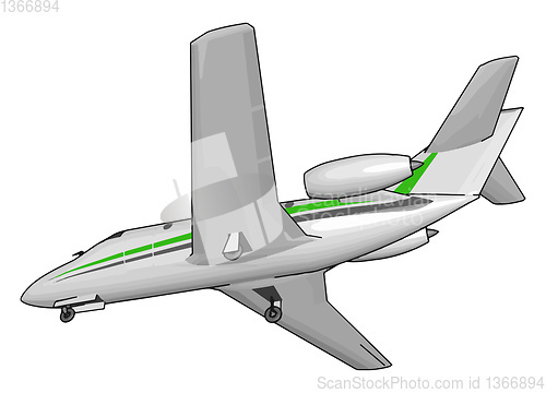 Image of What is the cockpit of a plane called vector or color illustrati