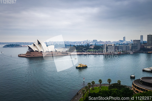 Image of Sydney city center and Opera House, Australia