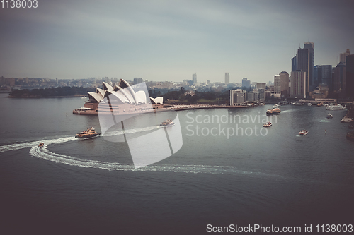 Image of Sydney city center and Opera House, Australia