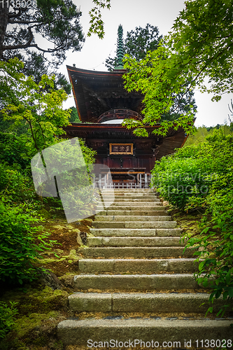 Image of Jojakko-ji temple pagoda, Kyoto, Japan