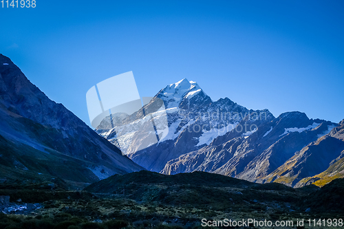 Image of Aoraki Mount Cook landscape, New Zealand