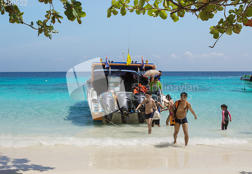 Image of Boats are used to transport tourist, Thailand