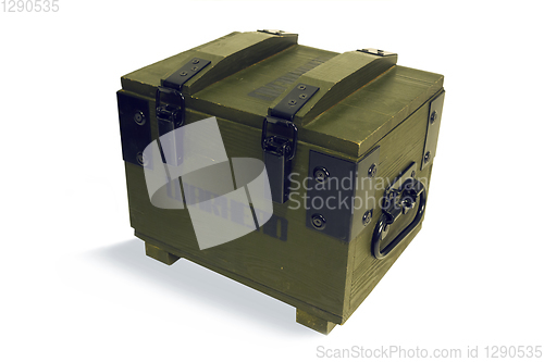 Image of Wooden box for warheads, belonging army