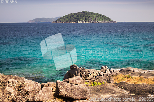 Image of From the island you can see the other Similan island archipelago