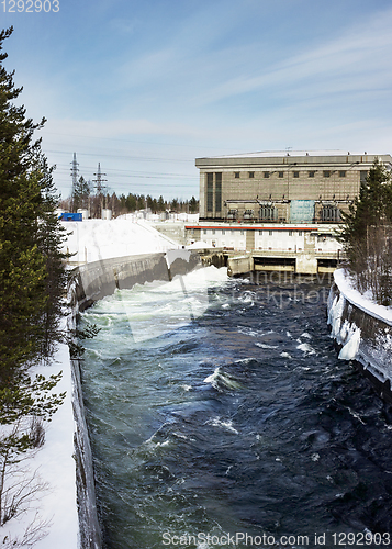 Image of Small hydroelectric power plant north of Russia, operating since 50s