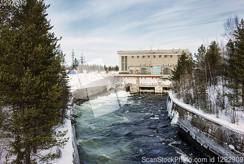 Image of Hydroelectric power plant in north of Russia, operating since 50s