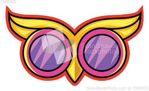 Image of Owl goggles illustration vector on white background 