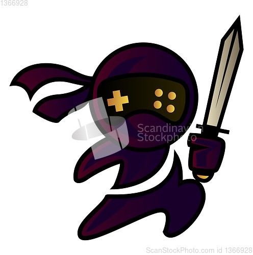 Image of Purple Cartoon, vector color illustration.