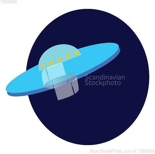 Image of A UFO vector or color illustration