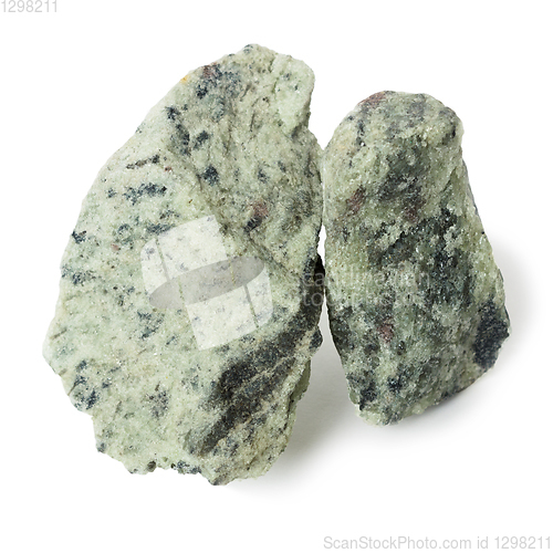 Image of Two pieces apatite nepheline ore, raw material for production fertilizers