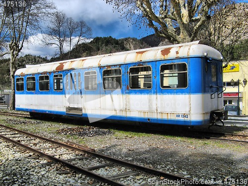 Image of ancient train car