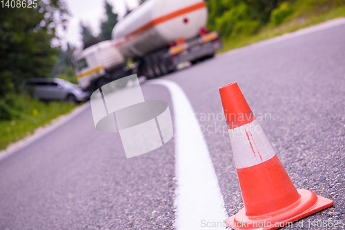 Image of Truck and Car crash accident