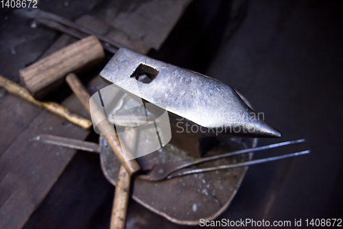 Image of Working tool at blacksmith traditional workshop