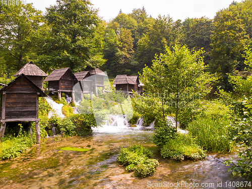 Image of Old wooden waterills