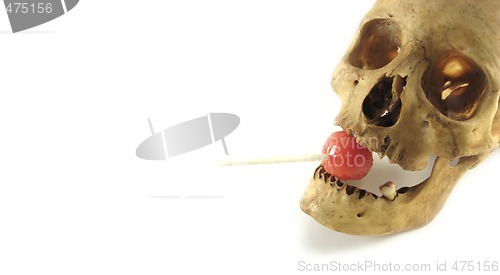 Image of skull and lollipop