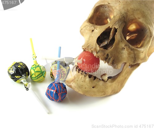Image of skull and lollipops