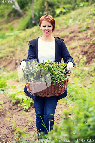 Image of woman gardening